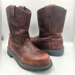 Herman Survivors Workhorse Boots Steel Toe Mens 8.5 Pull On Wellington Safety